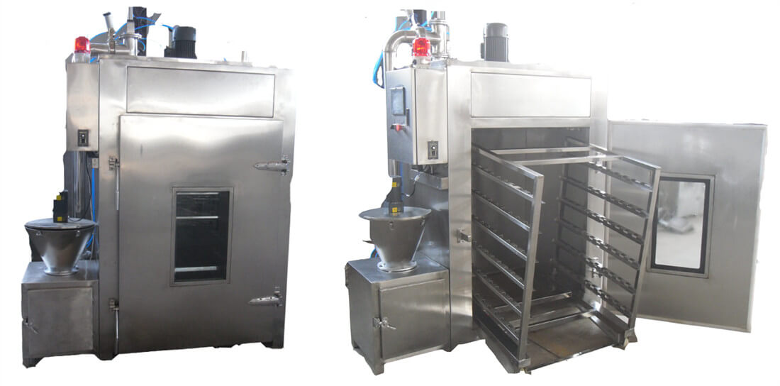 Good price meat smoke oven with trolley