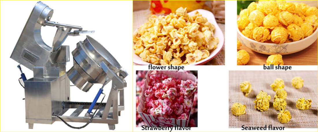American spherical large popcorn machine pot Commercial automatic  hand-cranked popcorn machine Spherical popcorn machine