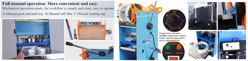 Manual Bubble Tea Cup Sealer Feature