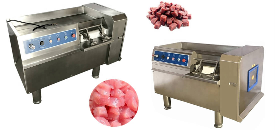 frozen meat cube cutting machine