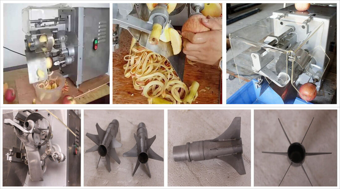 how does apple peeling coring machine work and its spare parts