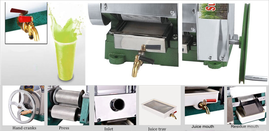 manual sugarcane juicer application and features