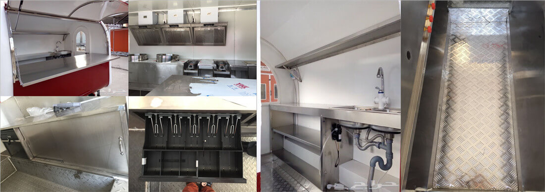 optional inner structure of electric food cart