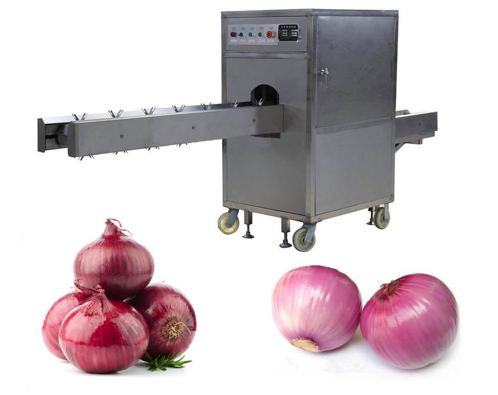 Onion Root Cutting Machine, Used for Rooting Cutting after Onion Peeling